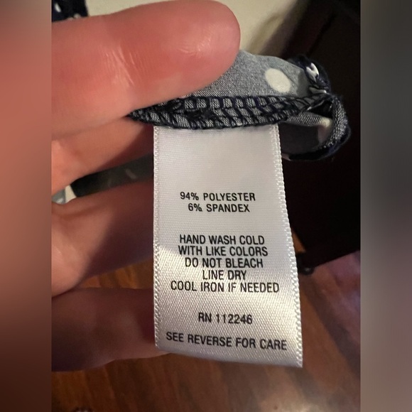 Blue and White Polka Dot Sami & Jo Dress Size 1X - Picture 5 of 9